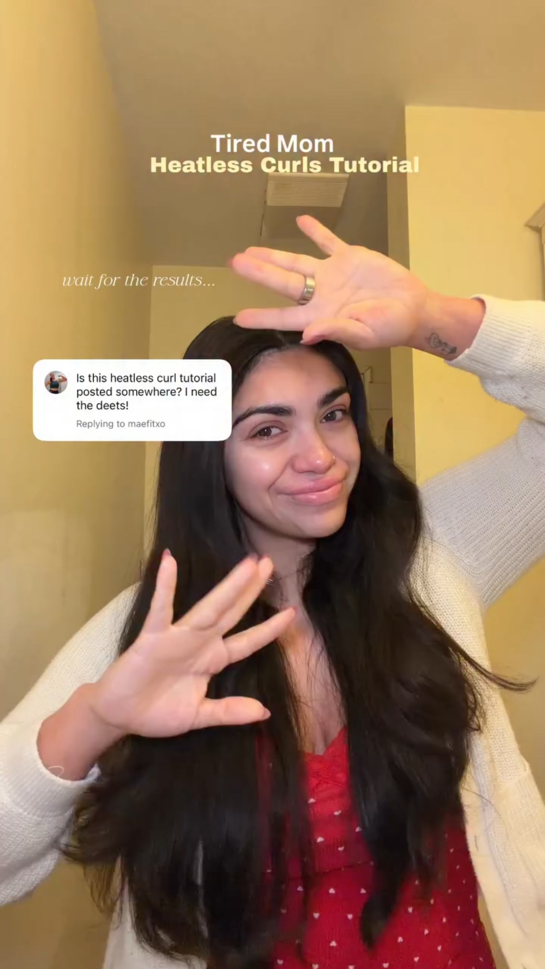 Highly requested tutorial 🤪 I promise you I always look like a hot mess when I wake up and go to sleep 🥲 so here it is 🫶🏼 comment if you want the link to this roller!

Let me know if you have any questions!

Heatlesscurlstutorial #momlife #workingmom #tiredmama