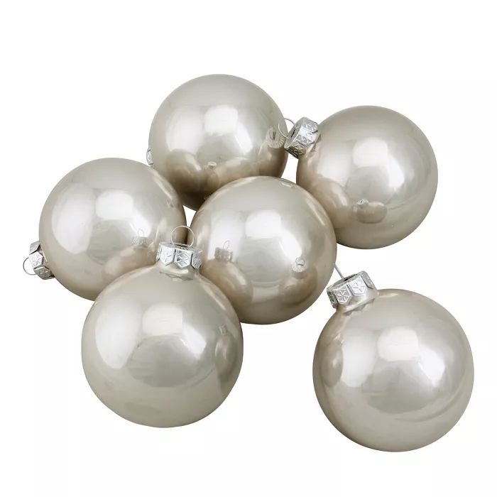 Northlight 12ct Pearl Glass Ball Christmas Ornament Set 2.75" - Polar White | Target