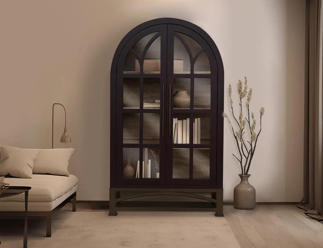 2 Glass Door Cabinet | Wayfair North America