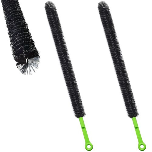 2 Pcs 17” Flexible Sink Drain Cleaner Brush Long Pipe Cleaner Brush for Cleaning Home Kitchen Sink Buthtub Snake Tube Hair Drain Clog Remover Brush for Shower and Tub Hair Clogs Bendable Sewer Drain | Amazon (US)