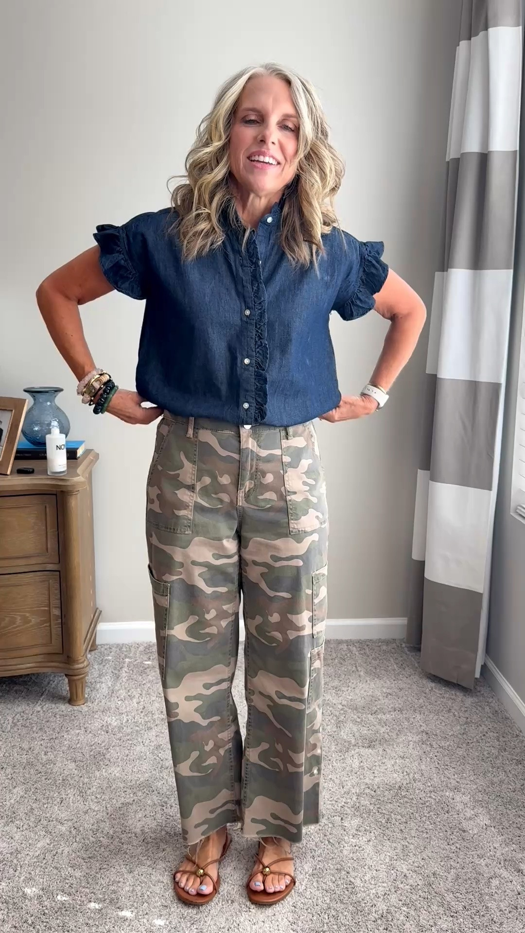 Wearing XS shirt and small pants 
Cute fall outfit

#LTKootd #LTKgrwm #LTKOver40