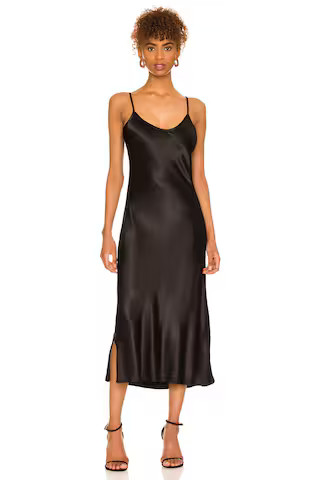 Enza Costa Bias Slip Dress in Black from Revolve.com | Revolve Clothing (Global)