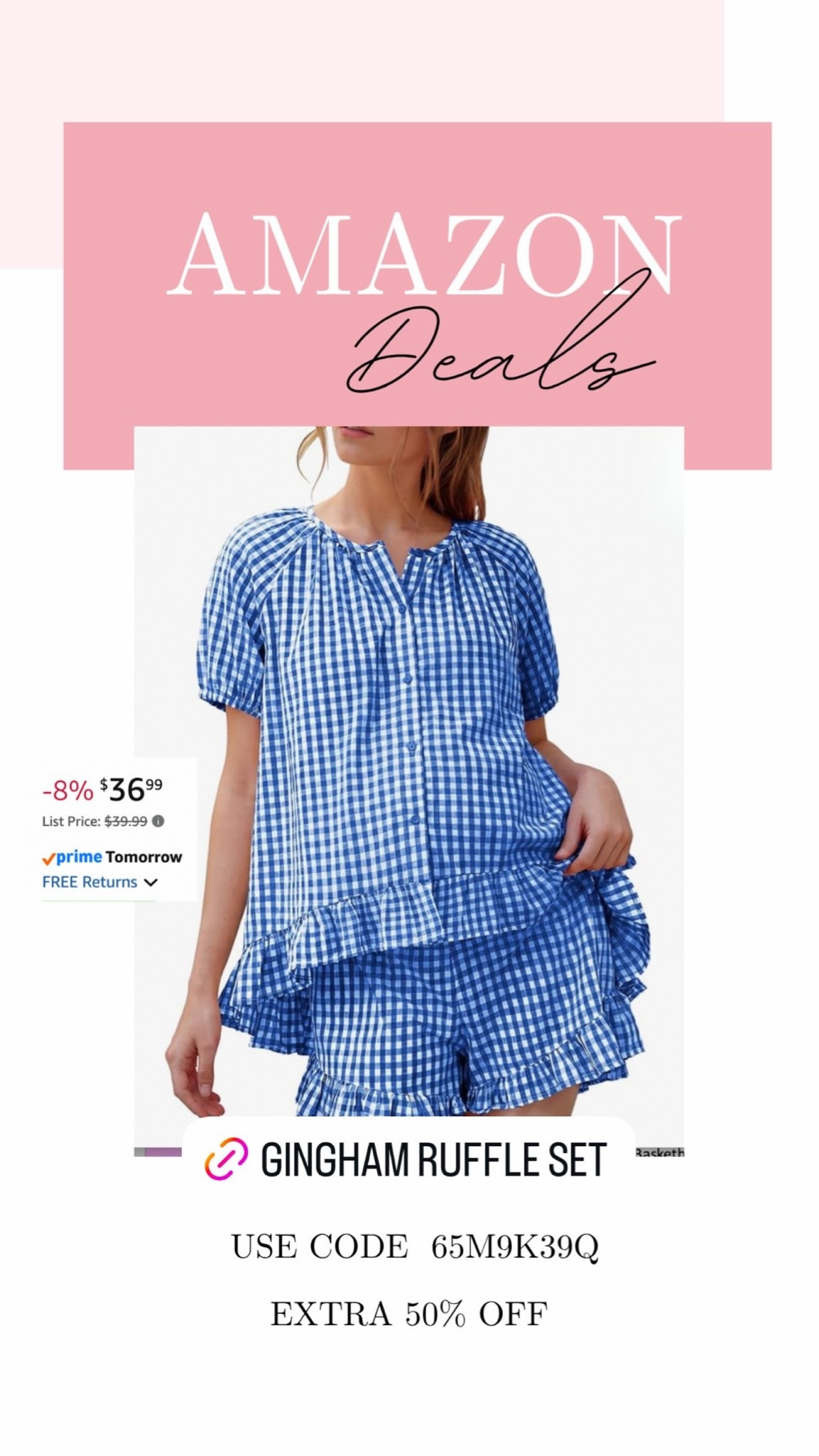 Cute gingham ruffle set on deal!

#LTKMidsize #LTKSeasonal #LTKSaleAlert