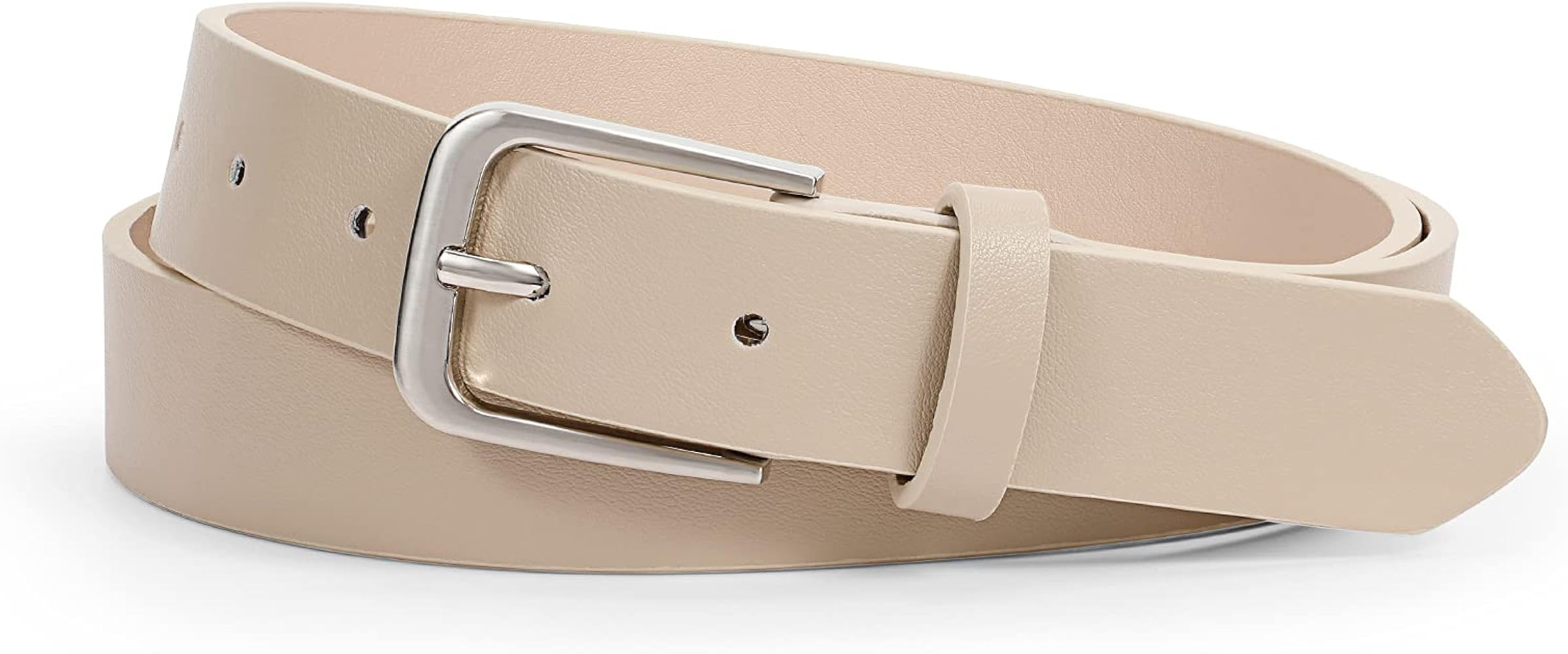 WHIPPY Women Casual Leather Belt for Jeans Pants, Fashion Ladies Waist Dress Belt | Amazon (US)