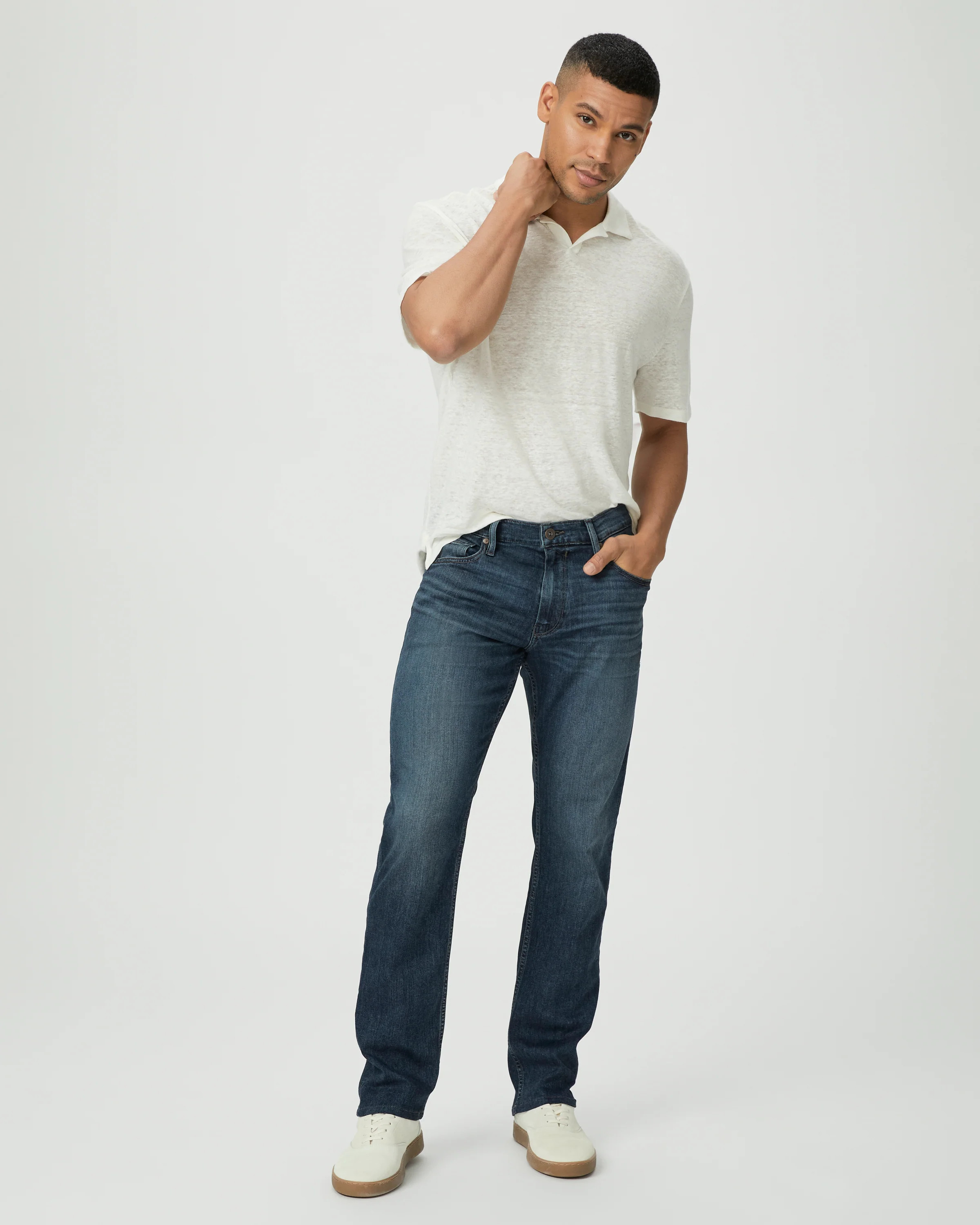 Transcend Federal Slim Straight Jean | Paige