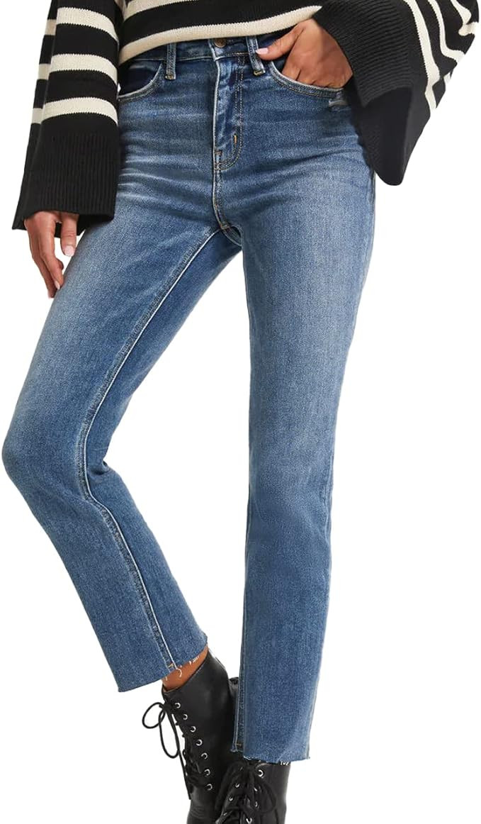 Lesore Womens High Waist Stretch Distressed Jeans Destroyed Denim Pants | Amazon (US)