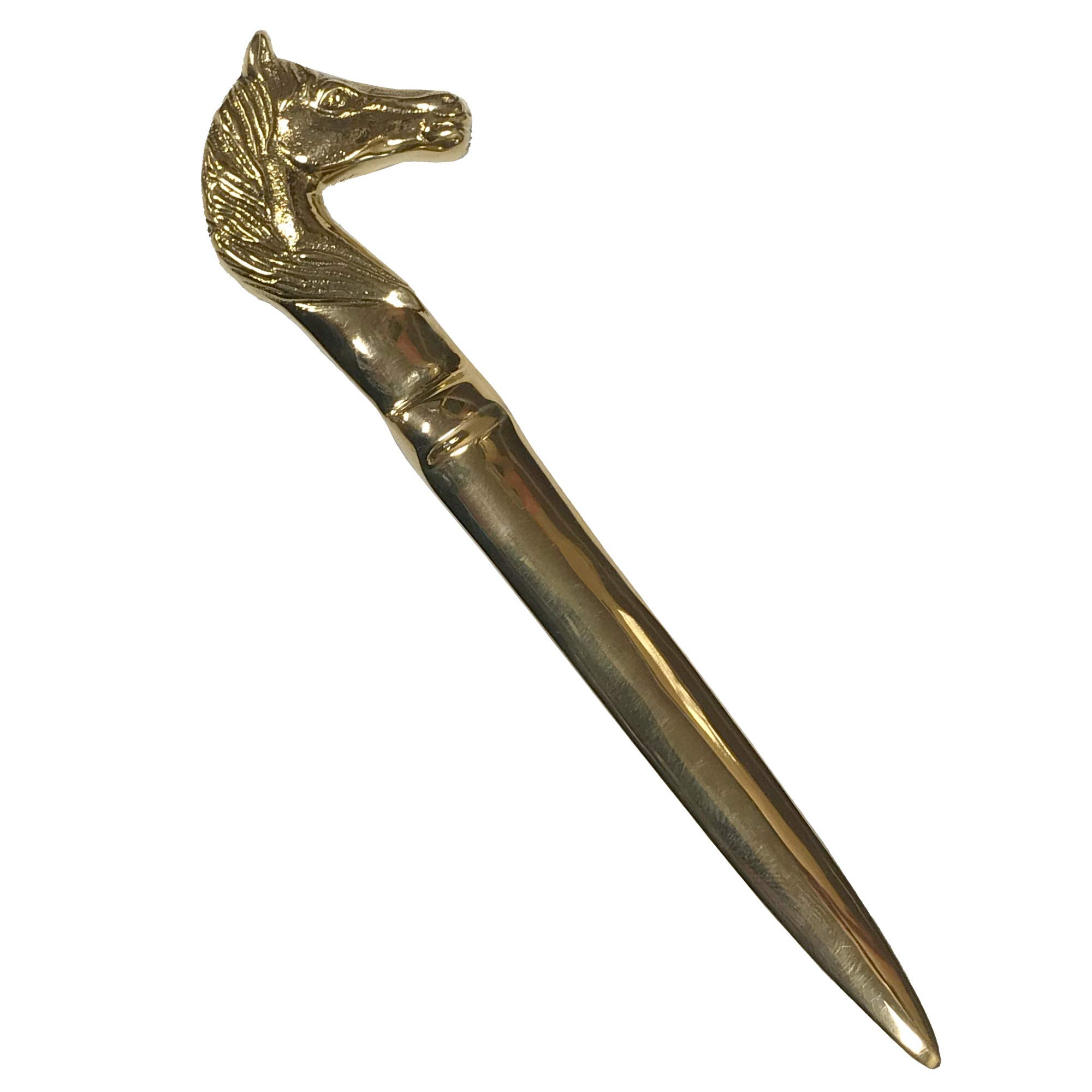 6-1/4" Solid Polished Brass Horse Head Letter Opener, Antique Reproduction | Amazon (US)