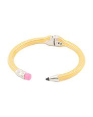 Yellow Enamel Pencil Bangle Bracelet | TJ Maxx