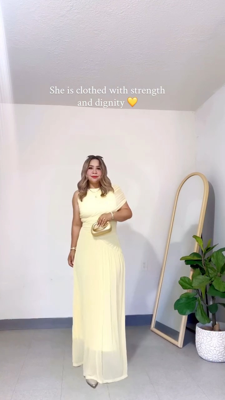She is clothed with strength and dignity 💛✨

Dress: @sheinofficial #ootd  #modestootd #bridaldress #elegantdress #elegantstyle bridal dresses styleinspo elegant dress elegandresses modeststyle

#LTKWedding #LTKFestival #LTKMothersDay