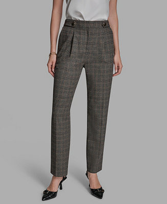 BCBG Women's Pleated Wide Leg Full Length Pants - Macy's | Macy's