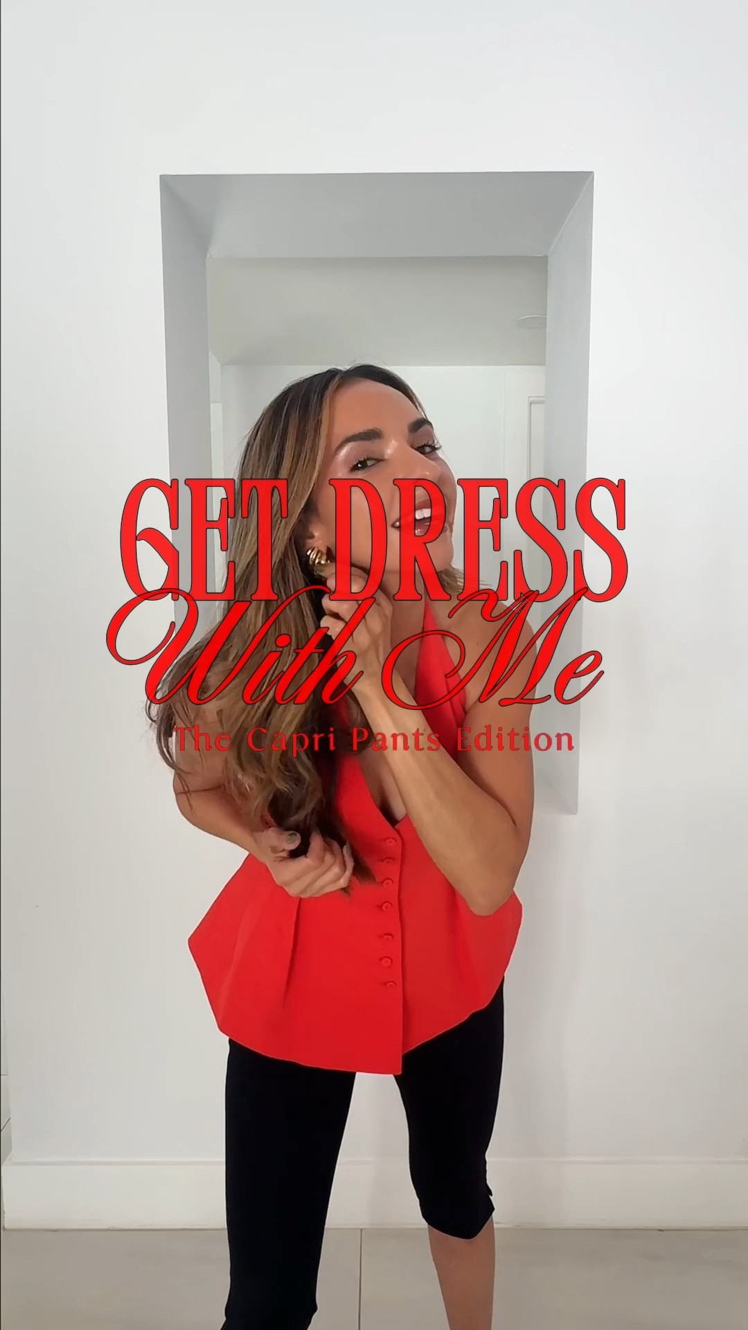 Chic, bold, and timeless — this Get Dressed With Me | Capri Edition is all about the return of the capri pants trend, styled with a bold red peplum halter top for a confident and feminine silhouette.
Perfectly balanced with sleek black capris, this look embodies modern quiet luxury — polished, structured, and effortlessly chic.

#LTKU #LTKSeasonal #LTKStyleTip