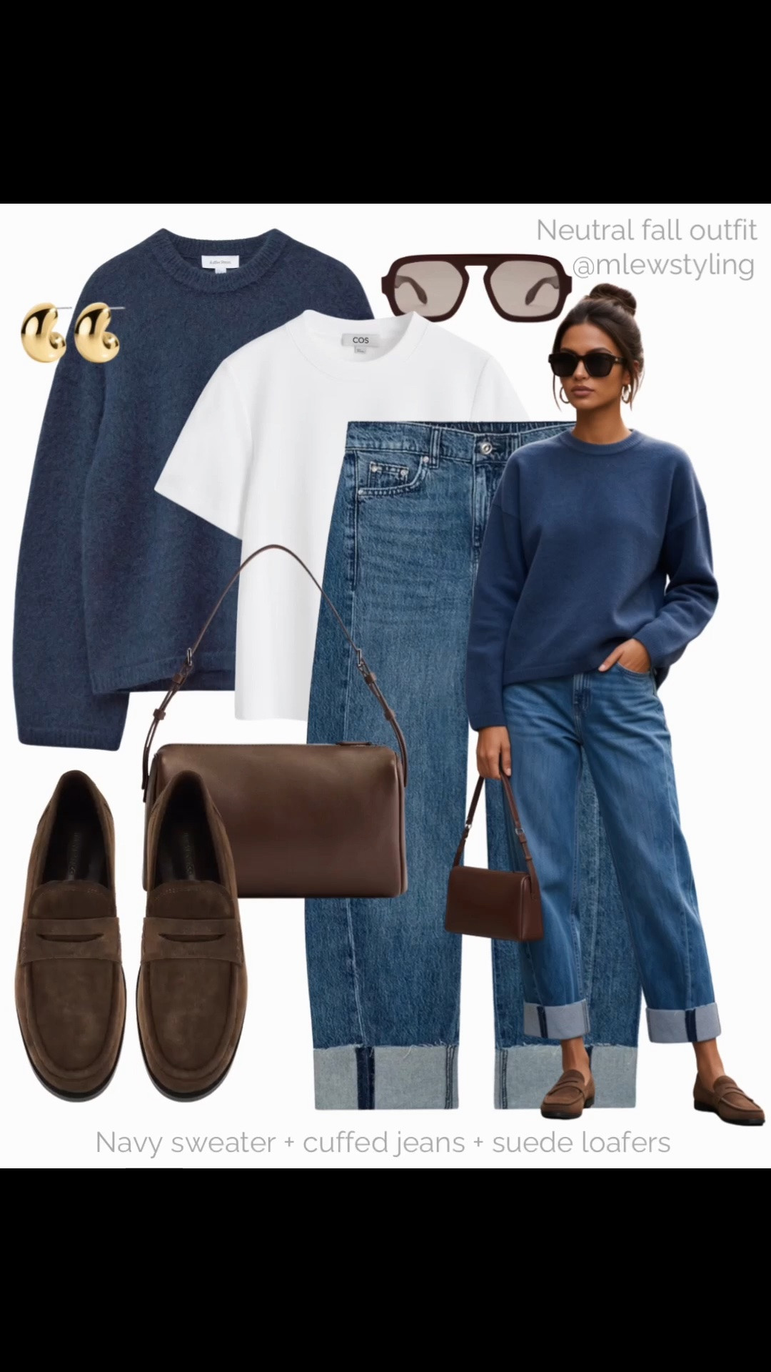 FALL UNIFORM - 3 outfits with a crewneck sweater + white tee + jeans + loafers 🍂🍂

#LTKcanada #LTKfall #LTKjeans