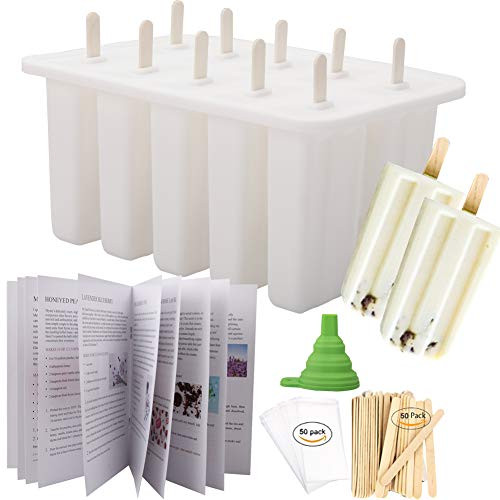 Homemade Popsicle Molds Shapes, Food Grade Silicone Frozen Ice Popsicle Maker-BPA Free, with 50 P... | Amazon (US)