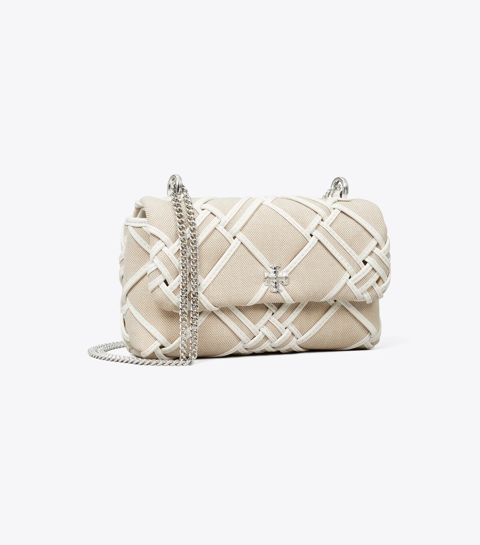 MINI KIRA WOVEN CANVAS FLAP BAG | Tory Burch (US)