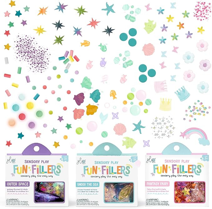 Glo Pals Fun Fillers 3 Pack Sensory Play Accessories - Sensory and Mini Toys for Kids - Bulk Part... | Amazon (US)