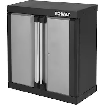 Kobalt Steel Wall-mounted Garage Cabinet in Silver (28-in W x 28-in H x 12.5-in D) | Lowe's