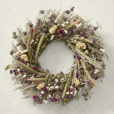 Lemon Mint Celosia Wreath | Williams-Sonoma