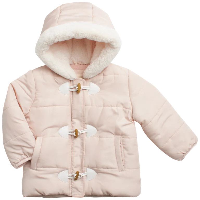 Jessica Simpson Baby Toddler Girls' Winter Jacket - Quilted Inner Fleece Sherpa Lined Hooded Park... | Walmart (US)