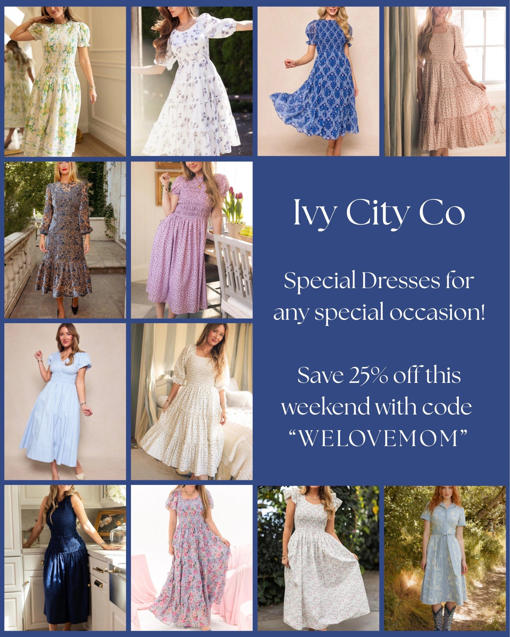 Ivy City Co is the place to go for special occasion dresses. Whether you’re looking for a Mother’s Day dress, a dress for a graduation, a spring wedding, or anything else, Ivy City Co has what you need! And through Sunday, you can get 25% off your entire purchase with the code WELOVEMOM.

#LTKMothersDay #LTKSaleAlert