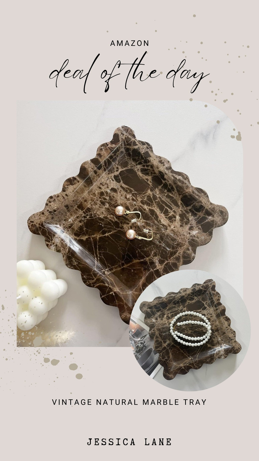 Vintage-inspired scalloped marble tray that adds an organic touch to any surface#marbledecor #organicmodern #homedetails

#LTKSaleAlert #LTKHome #LTKBeauty