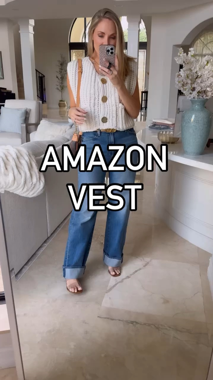 Loving this Amazon vest with jeans 😍✨

#LTKFindsUnder50 #LTKStyleTip #LTKOver40