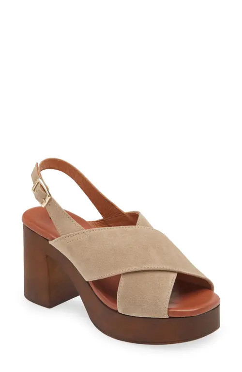 Cordani Wendy Slingback Platform Sandal in Crosta Pelle Corda at Nordstrom, Size 10Us | Nordstrom