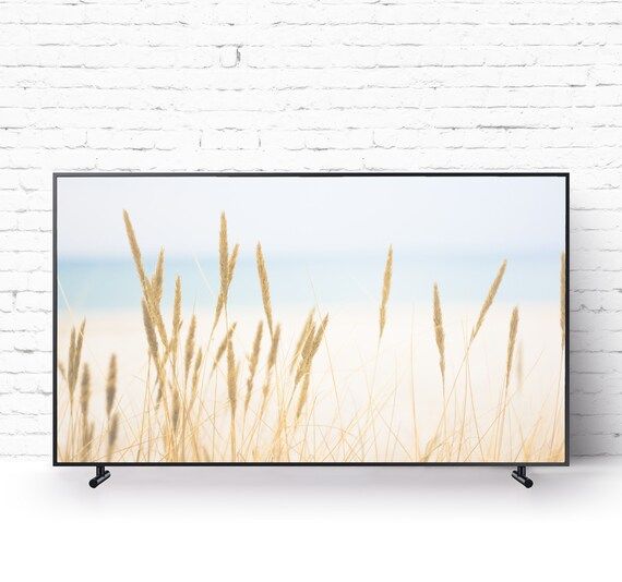 Samsung Frame TV Art. Instant Download. Reeds By The Sea. Beach Summer Art Print for Digital TV. | Etsy (US)