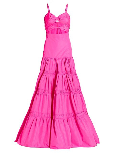 Azalea Cutout Taffeta Maxi Dress | Saks Fifth Avenue