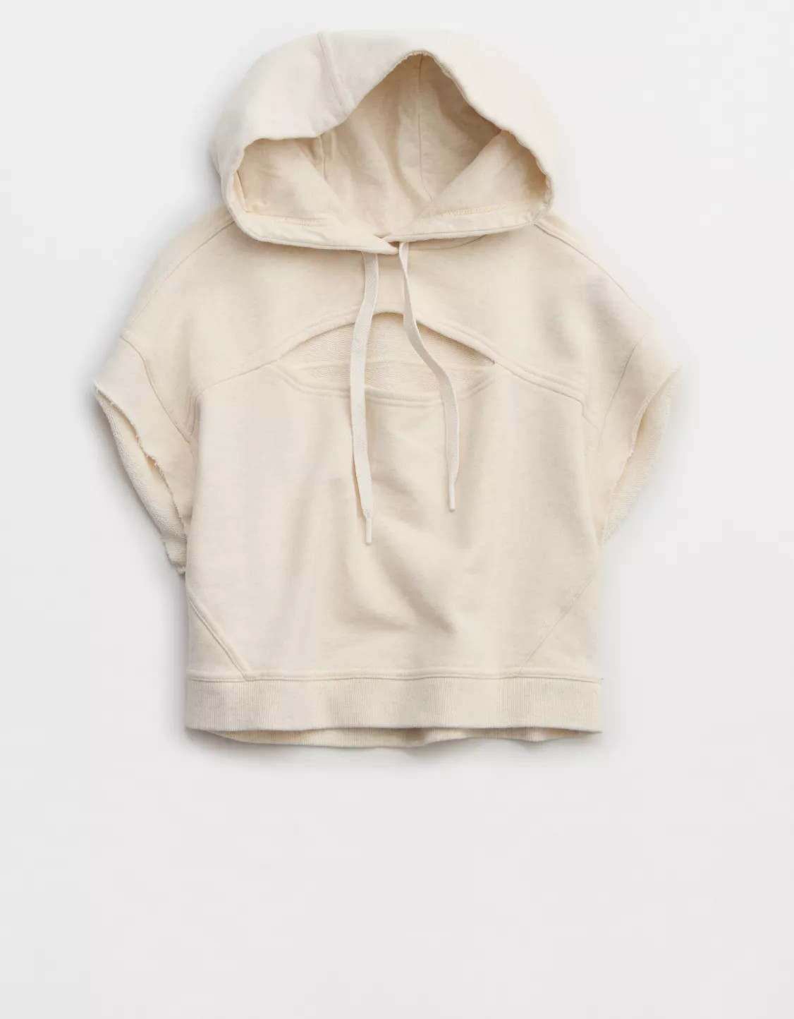OFFLINE By Aerie Throw-Back Cut Off Hoodie | American Eagle Outfitters (US & CA)