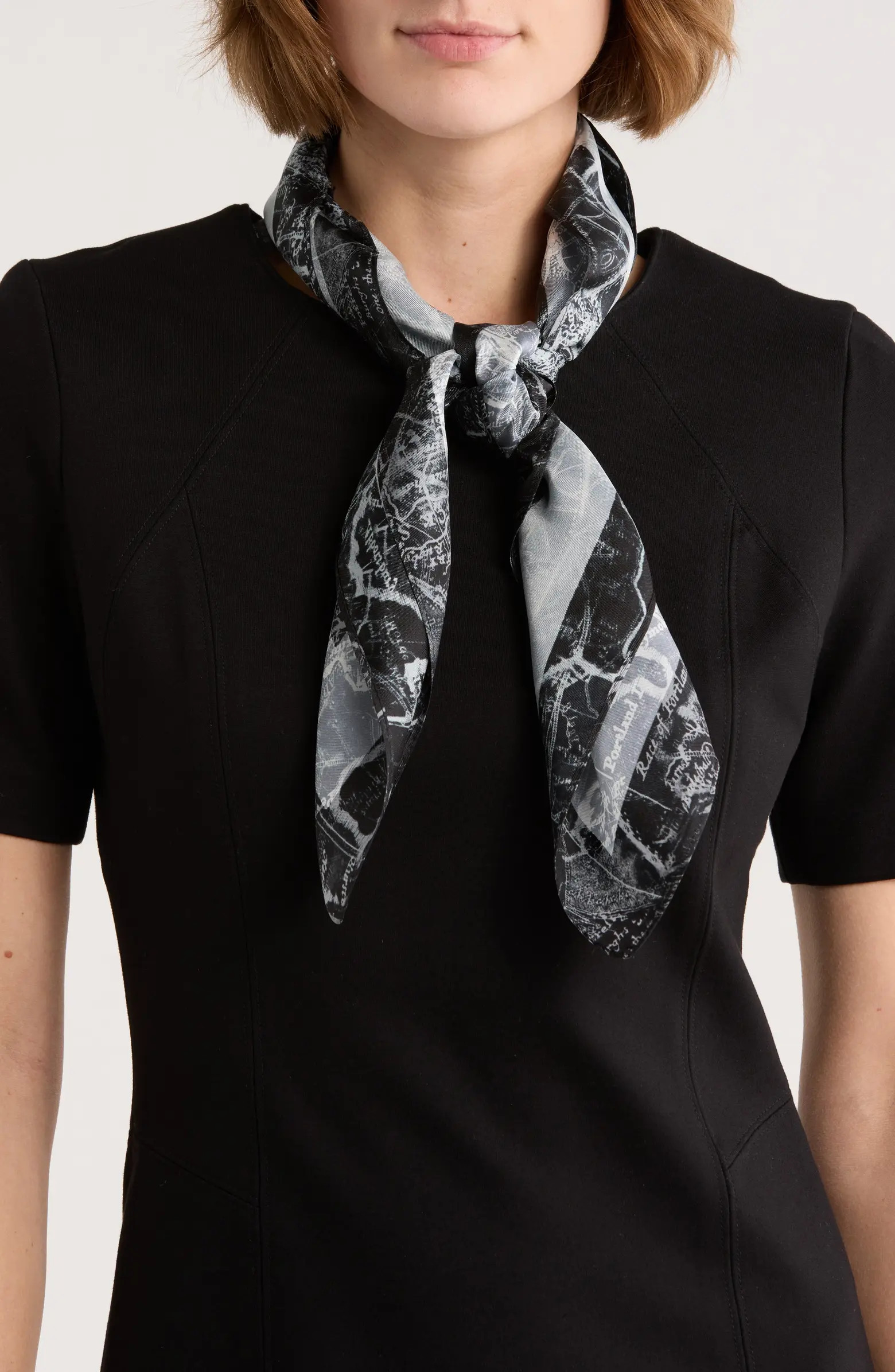 AllSaints Gianna Silk Square Scarf | Nordstromrack | Nordstrom Rack
