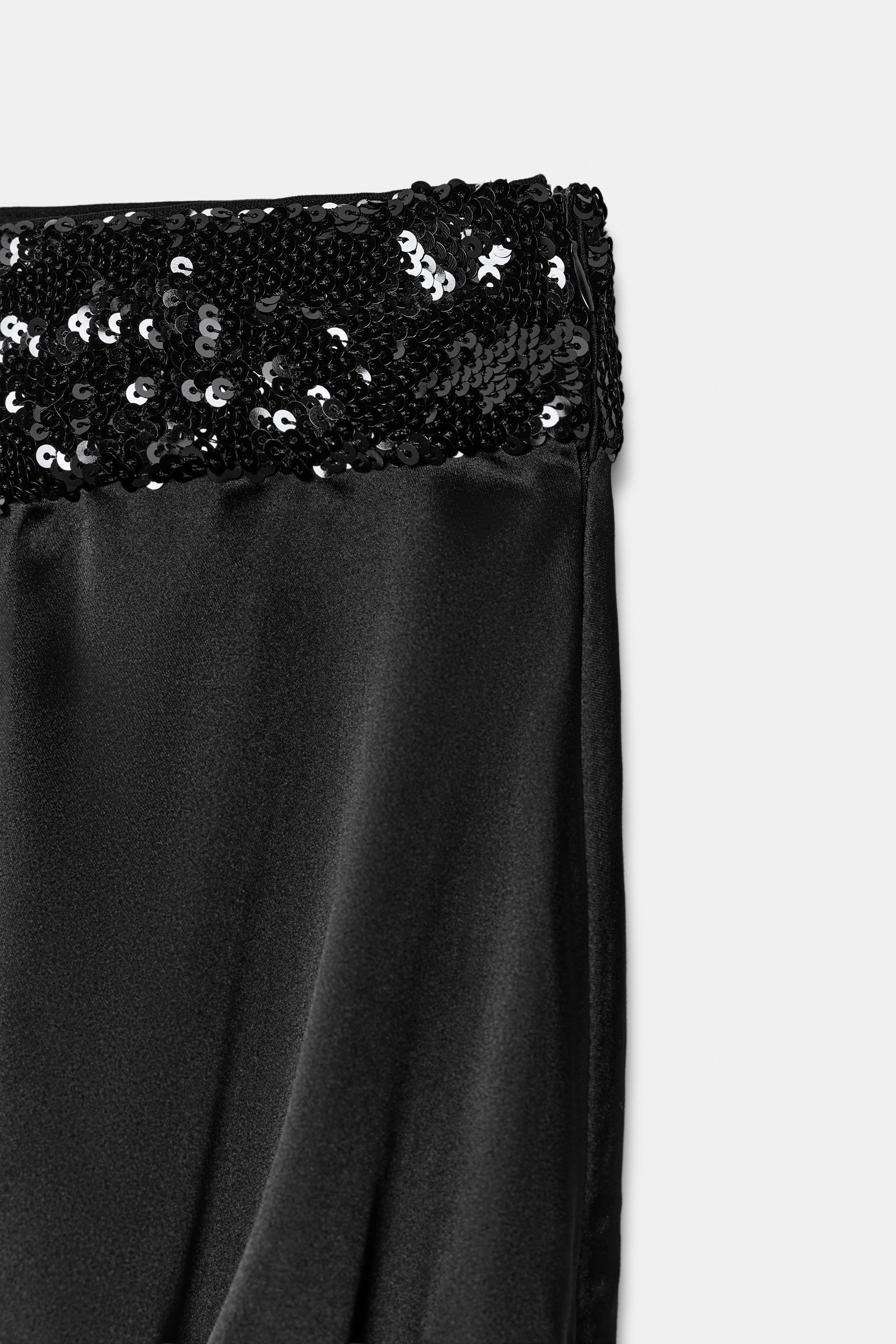 BANDEAU TOP WITH COMBINED SEQUINS | Zara UK