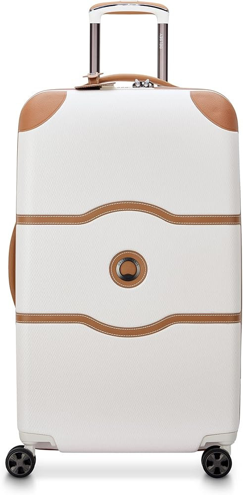 DELSEY PARIS Chatelet Air 2.0 Hardside Luggage Trunk with Spinner Wheels, Angora, Checked-26 Inch... | Amazon (US)