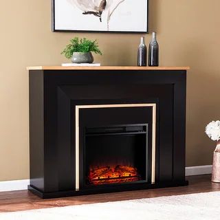 SEI Furniture Cantara Industrial Electric Fireplace - On Sale - Overstock - 35763570 | Bed Bath & Beyond