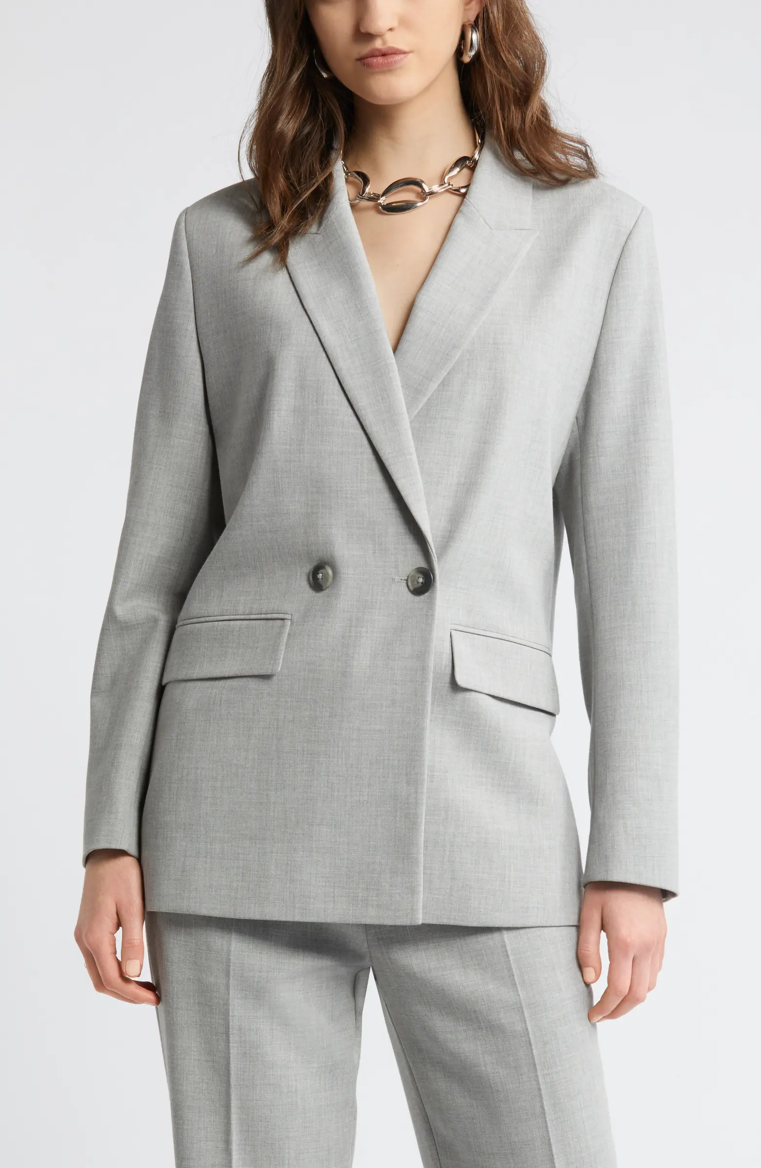 Nordstrom Double Breasted Peak Lapel Blazer | Nordstrom | Nordstrom