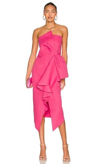 Reception Dress in Fuchsia Hot Pink Dress Fall Party Dress Cocktail Dress Prime Day | Revolve Clothing (Global)