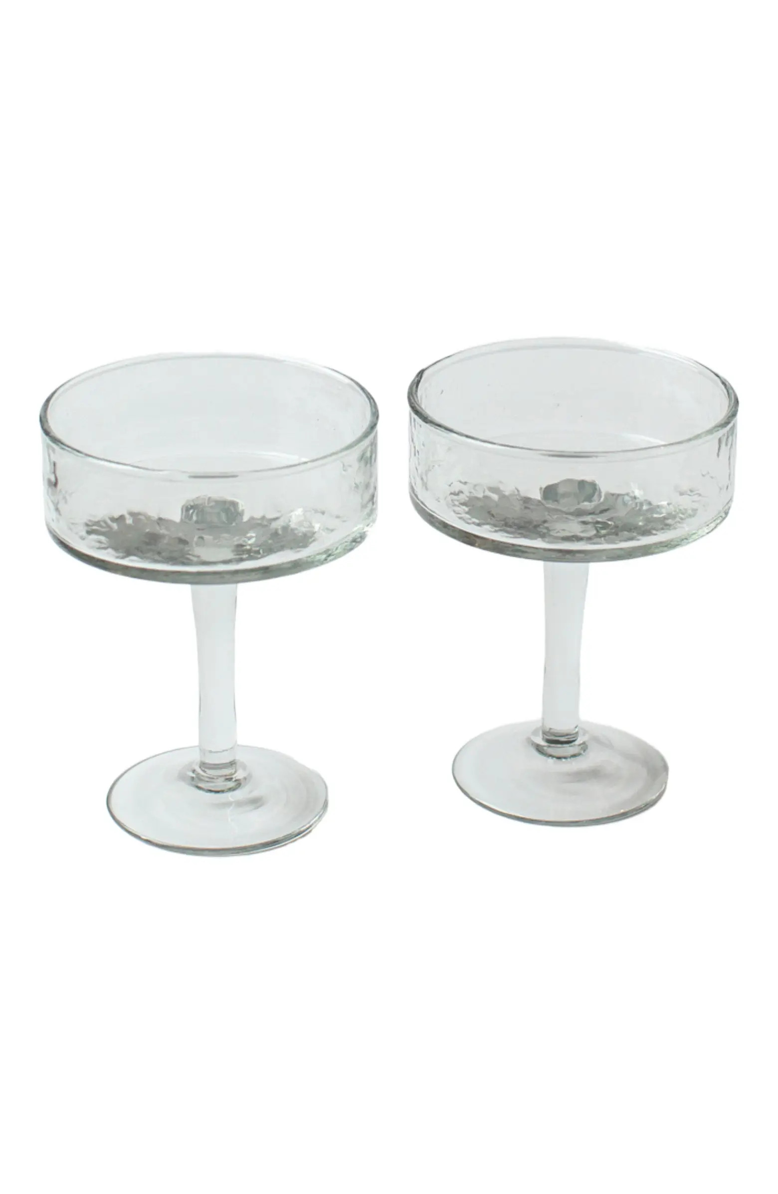 Handblown Hammered Coupe Cocktail Glasses - Set of 4 | Nordstrom
