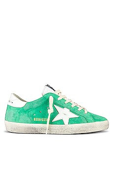 Golden Goose Superstar Sneaker in Aquamarine & White from Revolve.com | Revolve Clothing (Global)