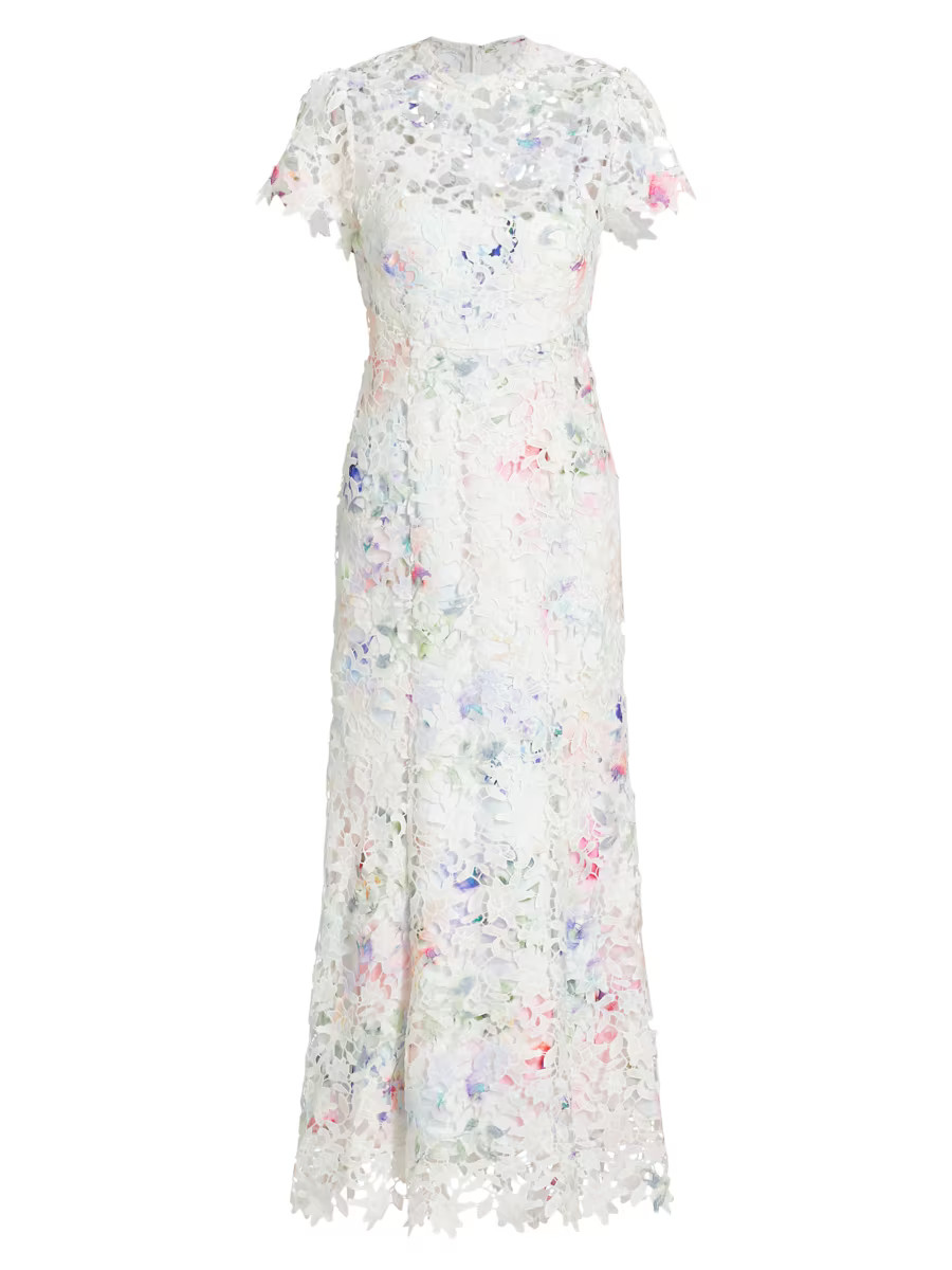 Jasmine Lace Midi-Dress | Saks Fifth Avenue