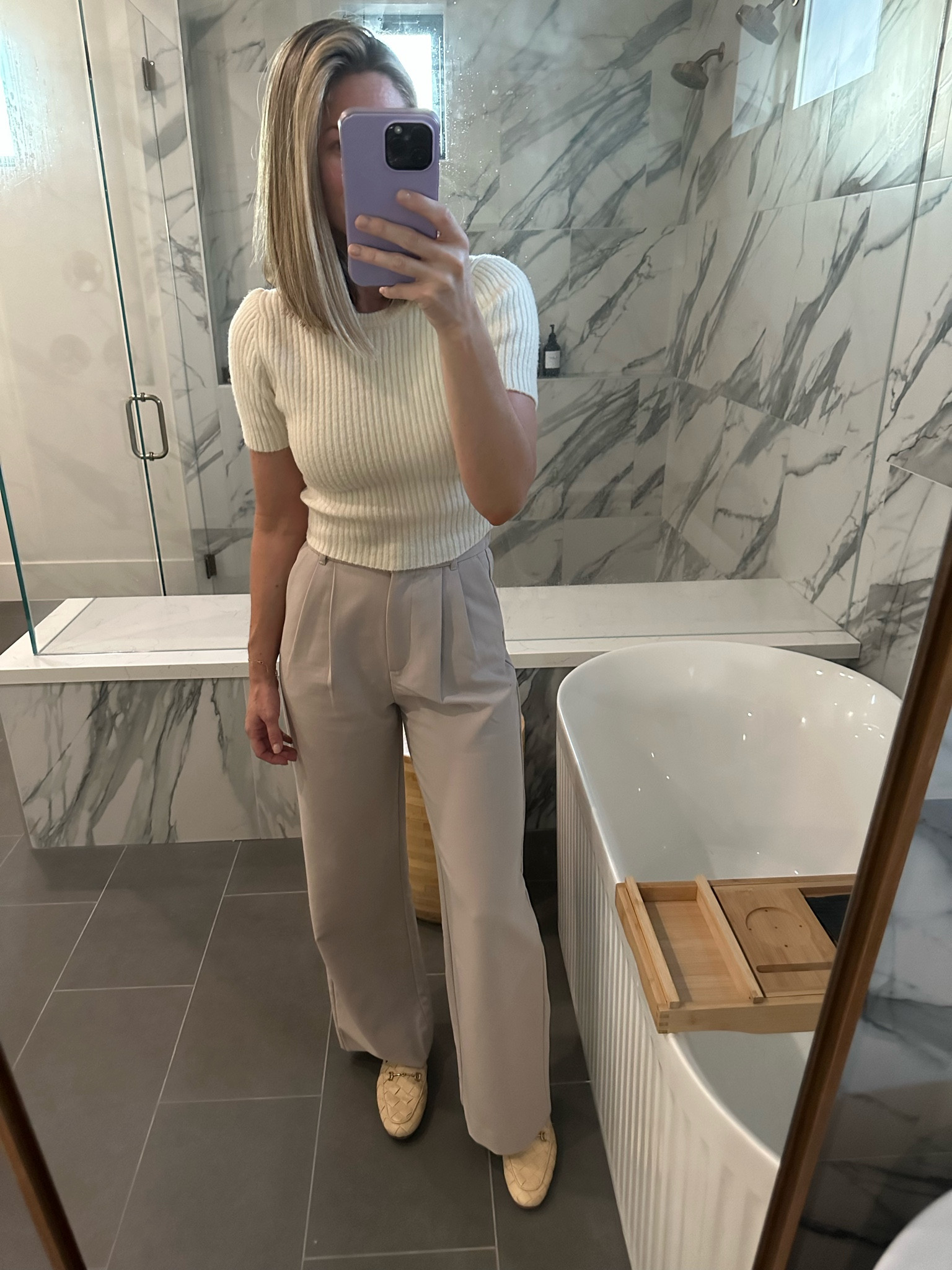 Obsessed with these trousers. They go with everything. 

#LTKstyletip #LTKsalealert #LTKSpringSale
