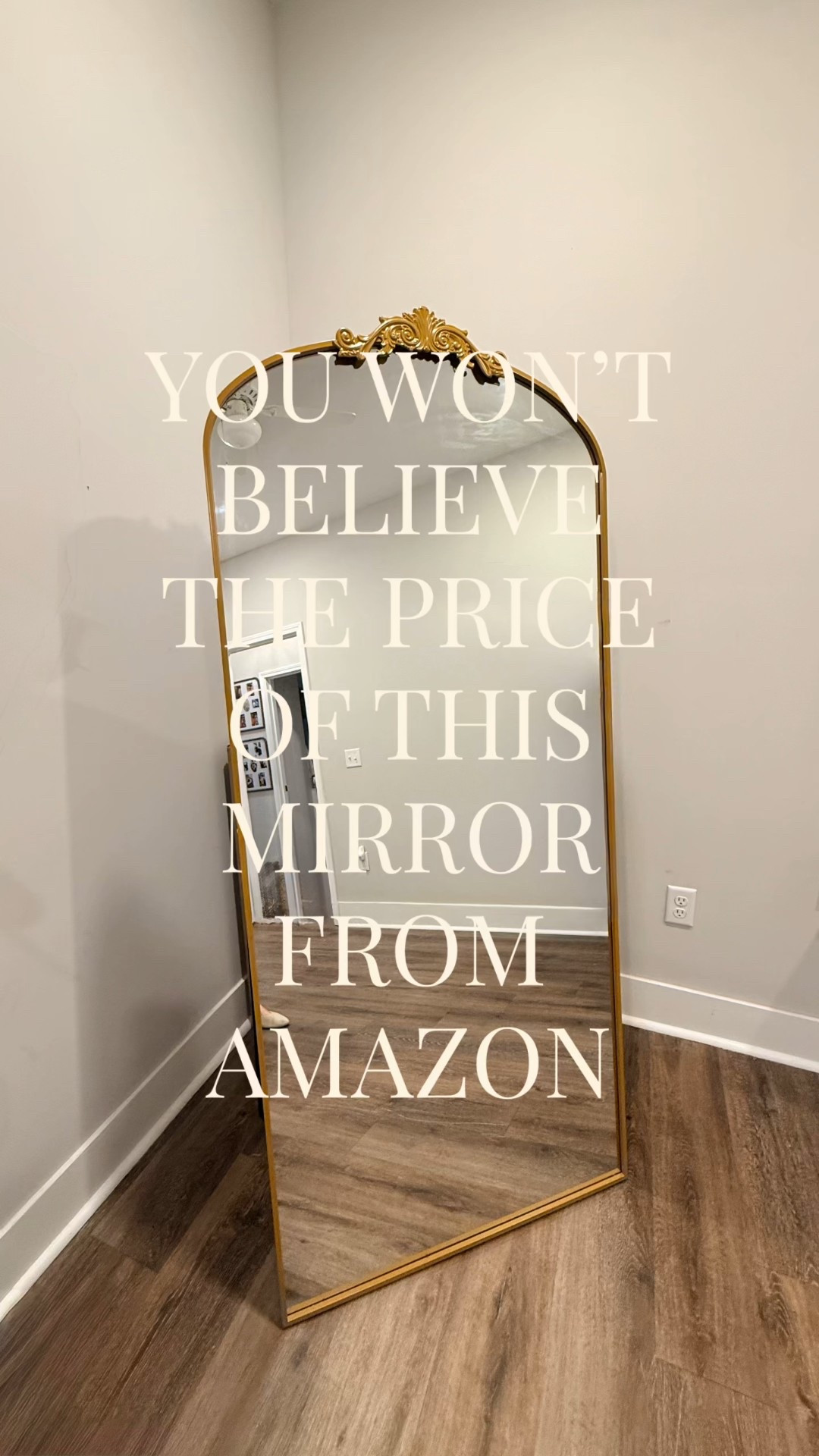Y’all aren’t going to believe the price of this amazing full length mirror from Amazon.  It’s even more beautiful in person!  It blends seamlessly with my coastal Grandmillenial aesthetic! 
