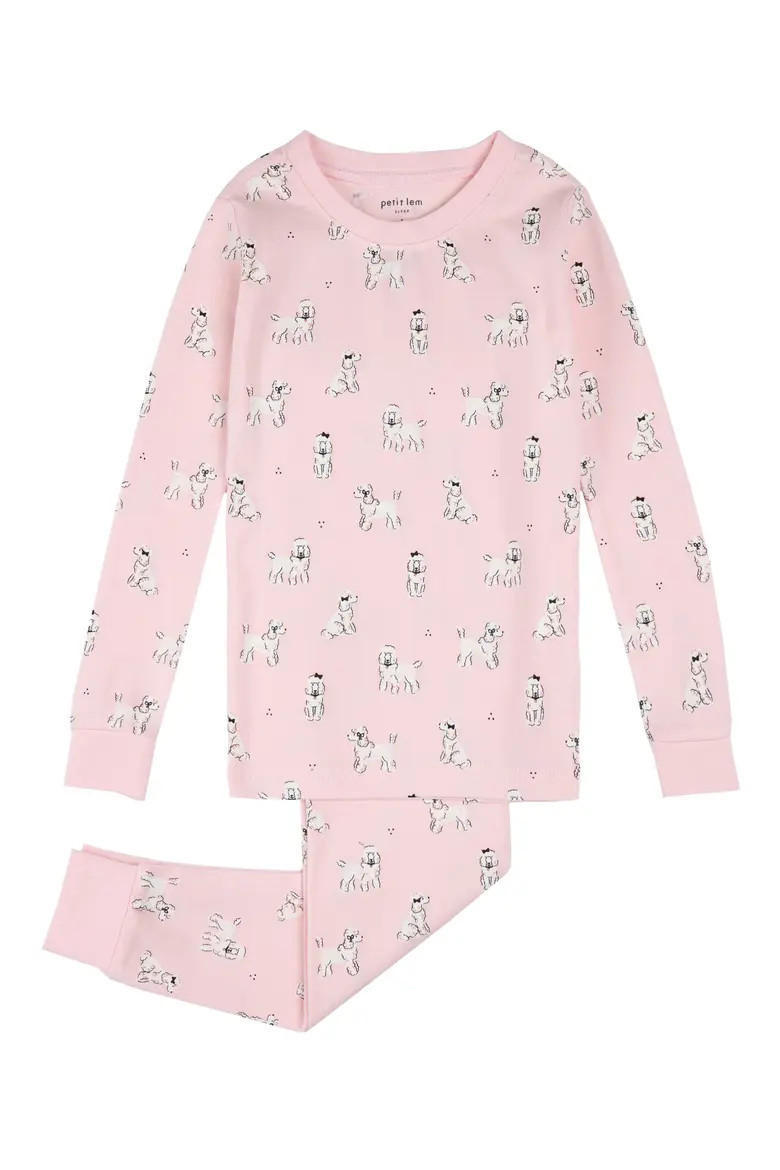 Kids' Fitted Two-Piece Organic Cotton Rib Pajamas (Women) | Nordstrom | Nordstrom