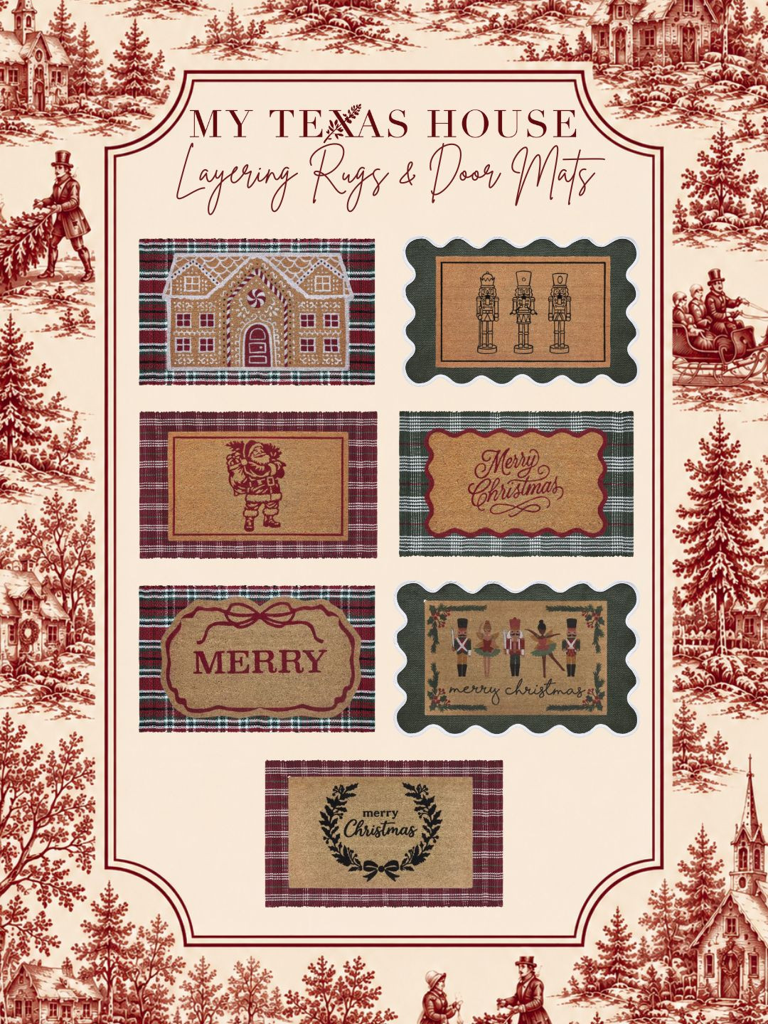 Look at all of our STUNNING Holiday Door mats and layering rugs! 

 #LTKSeasonal #LTKHome