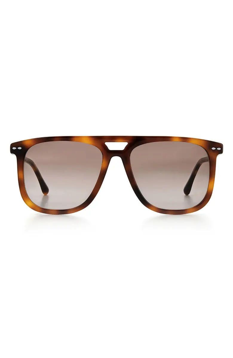 56mm Gradient Flattop Sunglasses | Nordstrom