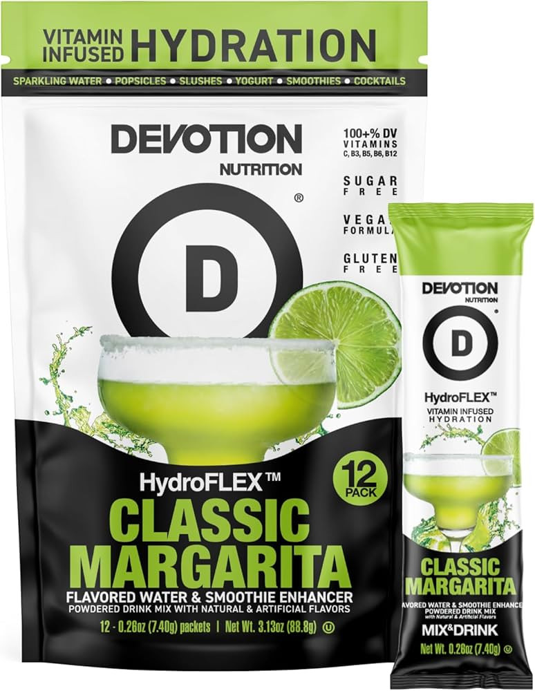 Devotion Nutrition HydroFLEX Water Flavoring Packets – Sugar-Free Hydration with Vitamins & Ele... | Amazon (US)