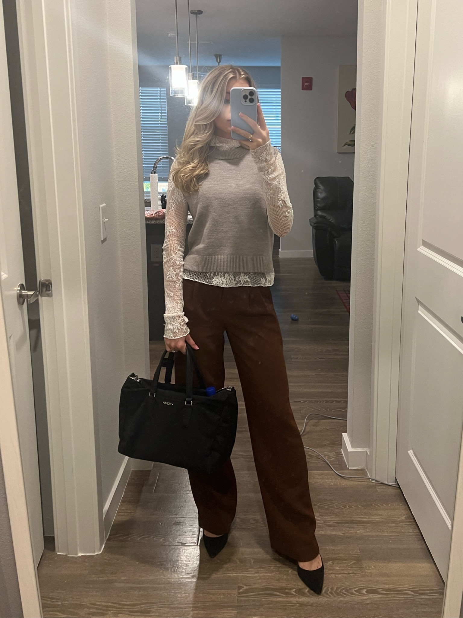 Work outfit / law school outfit / lawyer / attorney / work / school

Pants: Aritzia effortless pants
Lace under top: sold out but I posted a similar one from free people :)
Shoes: the most comfortable work heels ever! Have built in cushion
Bag: Tumi

#LTKstyletip #LTKworkwear #LTKshoecrush