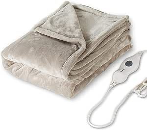 Tefici Electric Heated Blanket Throw, Super Cozy Soft 2-Layer Flannel 50" x 60" Heated Throw with... | Amazon (US)