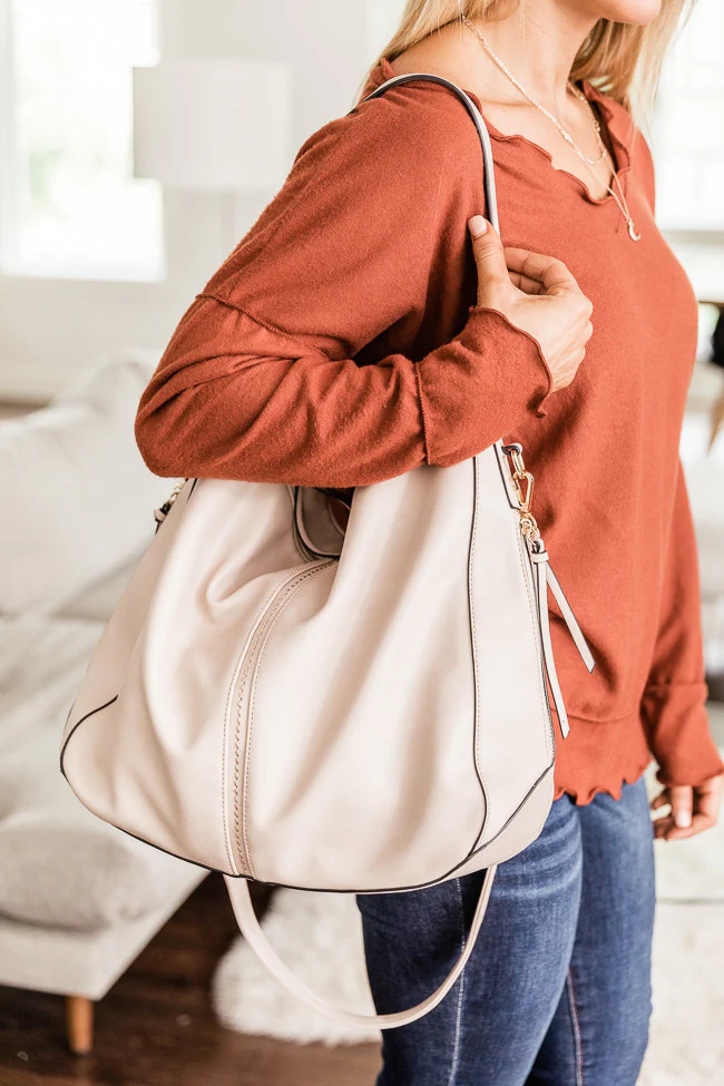 See You There Beige Purse | The Pink Lily Boutique