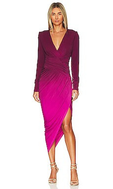 Young, Fabulous & Broke Genesis Midi Dress in Beet Ombre from Revolve.com | Revolve Clothing (Global)
