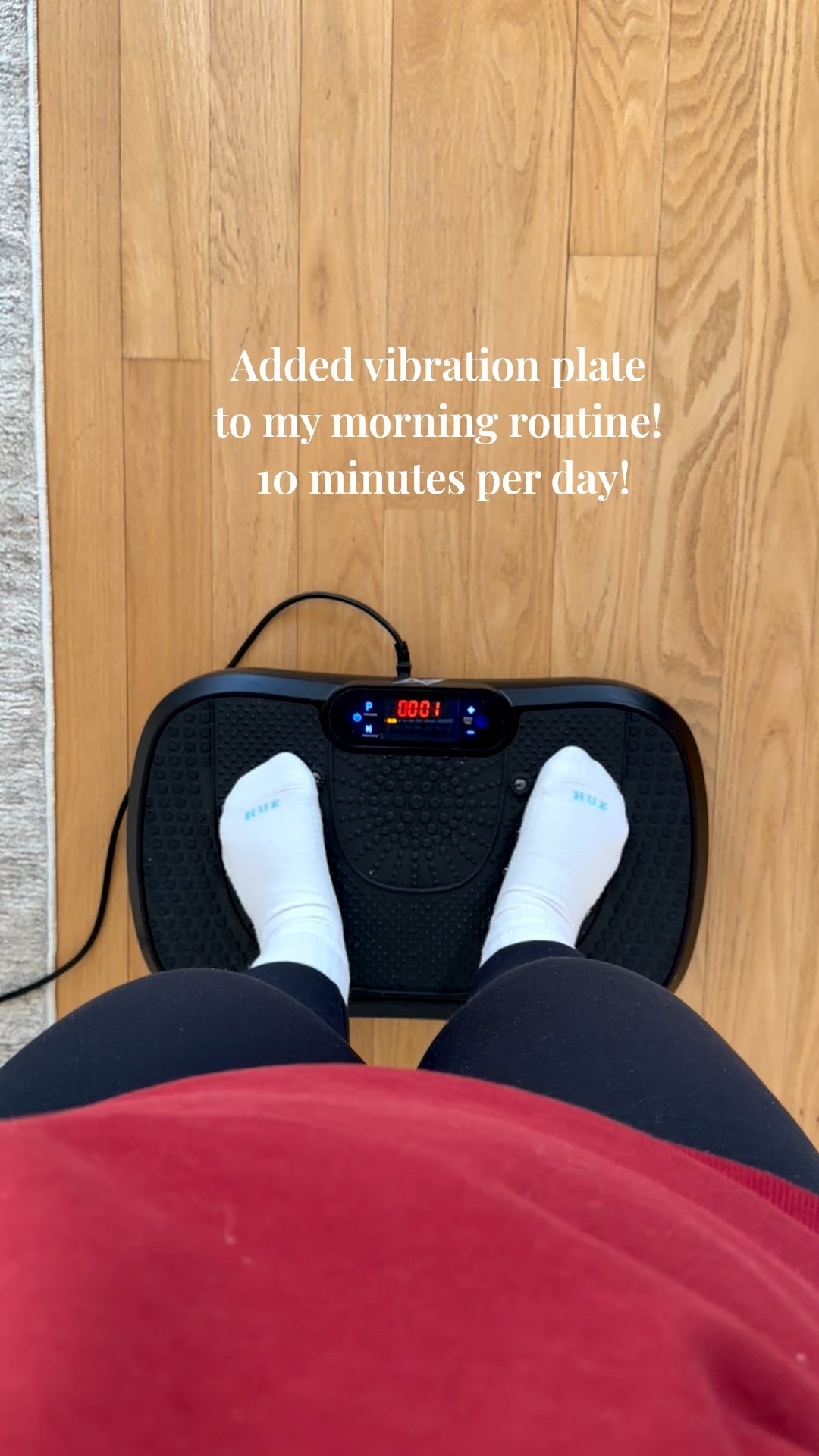 10 minutes every day on vibration plate! 

@amazon #founditonamazon #amazonfinds #giftsforher #giftidra 

#LTKfitnessgoals #LTKmorningroutine #LTKGiftGuide