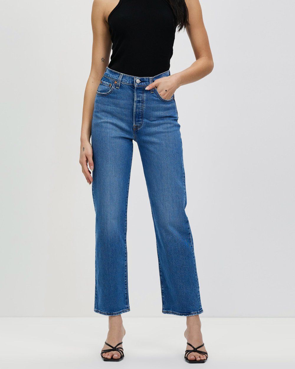 Ribcage Straight Ankle Jeans | THE ICONIC (AU & NZ)